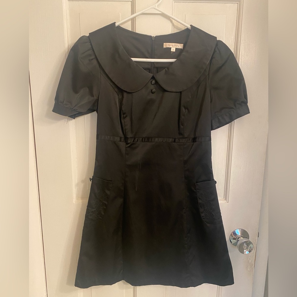 Black mini dress